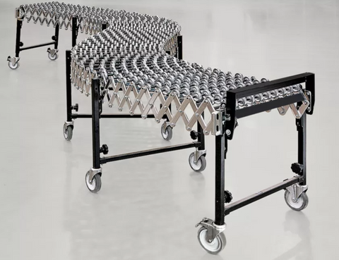 Expandable Gravity Skate-Wheel Conveyor